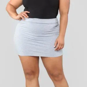 ☆*様 meltthelady string mini skirt gray M Out Skirt St Joe|women's Faux Leather Mini Skirt | Pleated